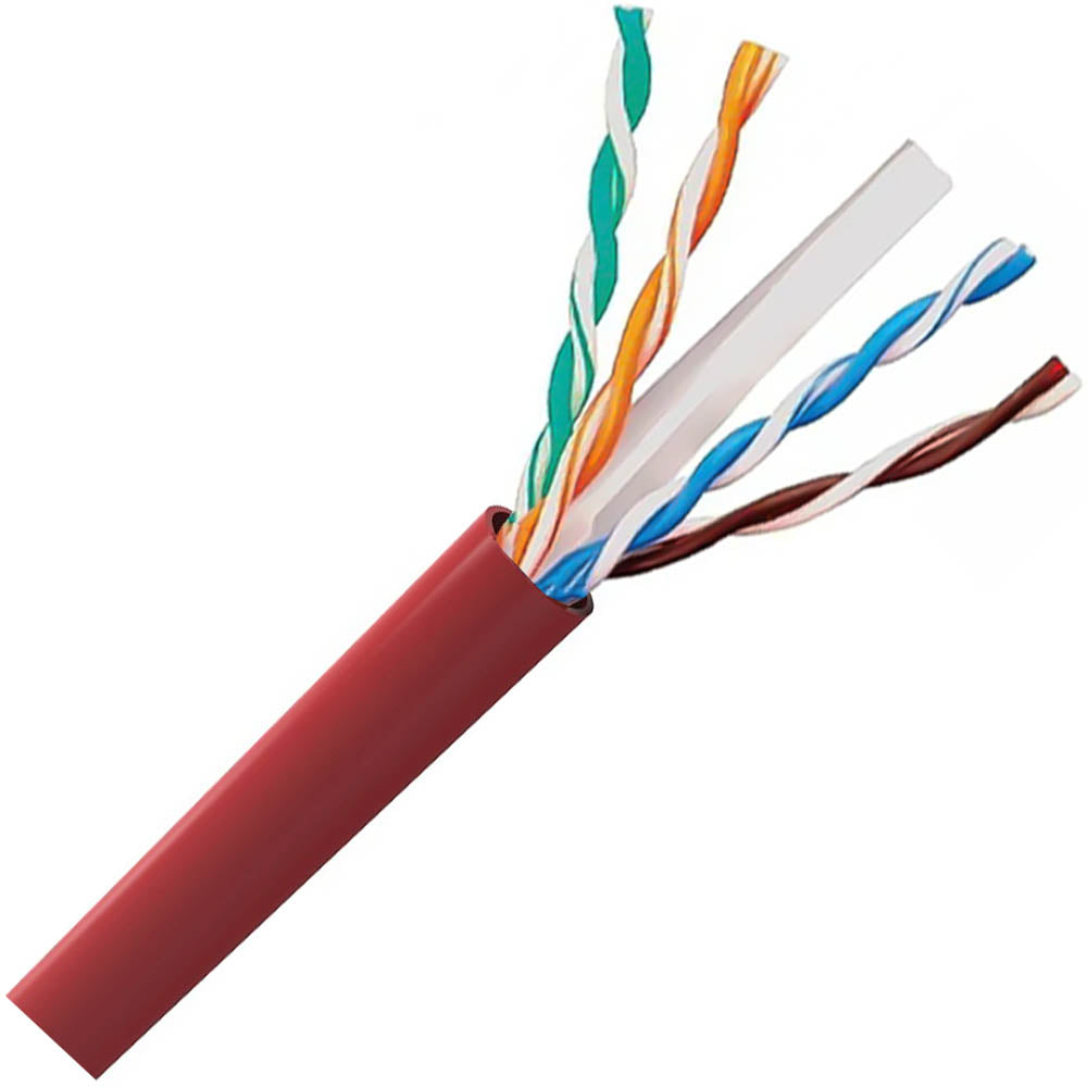 Metro de Cabo de Rede Soho Plus Furukawa CAT6 Categoria 6- 24AWGX4P ROHS 100% Cobre Vermelho